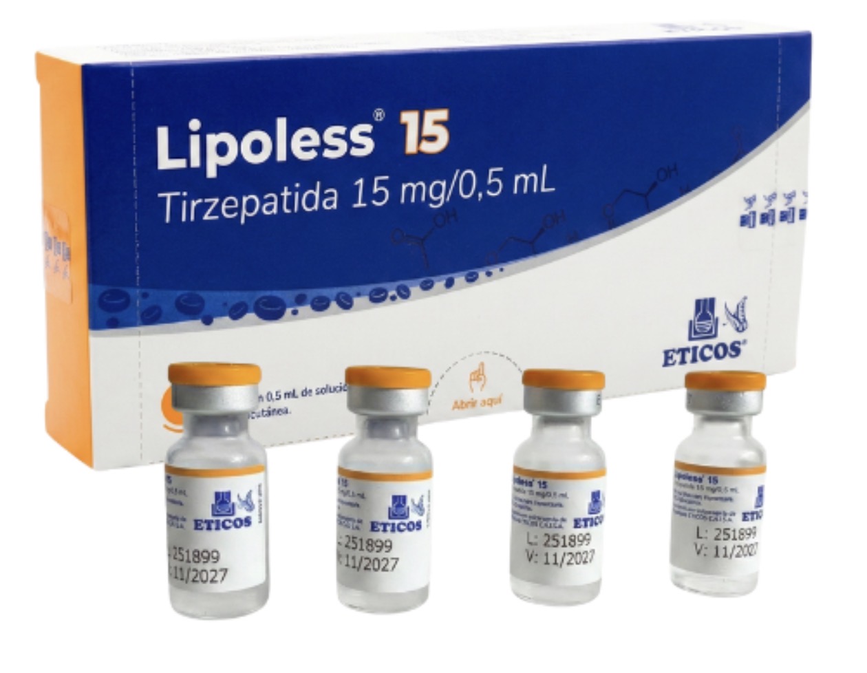 Lipoless 15mg (4 Vials)